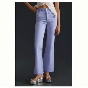 Anthropologie Rollas Eastcoast High Rise Flare Jeans Wisteria Periwinkle NWT 31